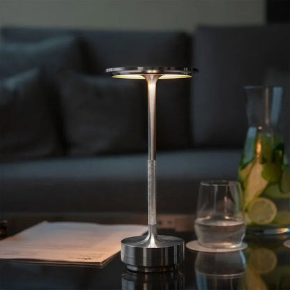 Lampe de Chevet Tactile Sans Fil Rechargeable en Métal