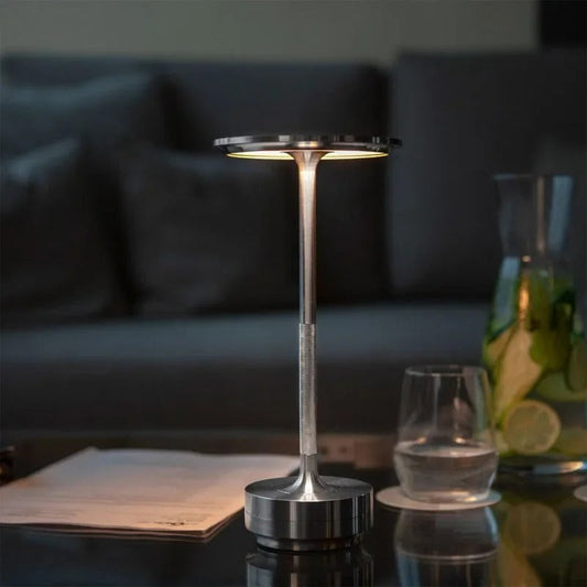Lampe de Chevet Tactile Sans Fil Rechargeable en Métal