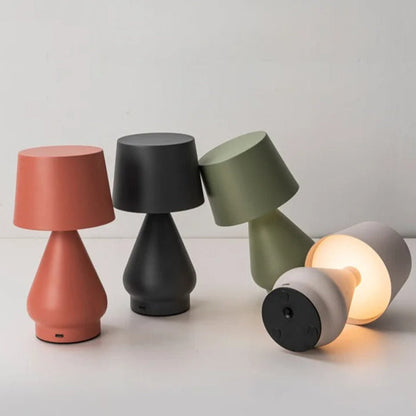 Lampe de Chevet Tactile Terracotta – Style Scandinave