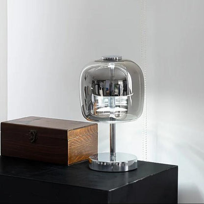 Lampe de Chevet en Verre et Métal – Design Épuré