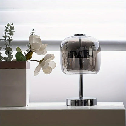 Lampe de Chevet en Verre et Métal – Design Épuré