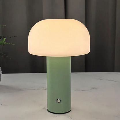 Lampe de Chevet Champignon Sans Fil – Vert Sauge