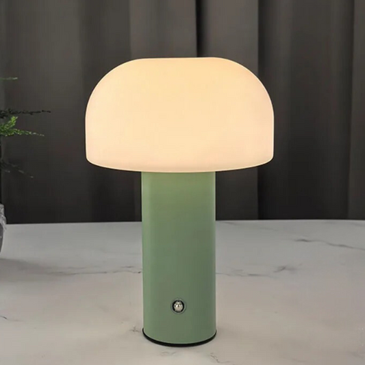 Lampe de Chevet Champignon Sans Fil – Vert Sauge