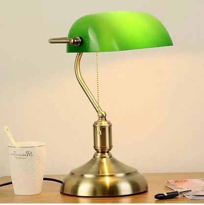 Lampe de Chevet Vintage en Fer et Verre – Style Rétro