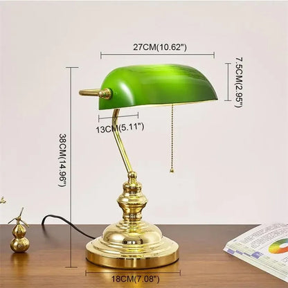 Lampe de Chevet Vintage en Verre et Métal