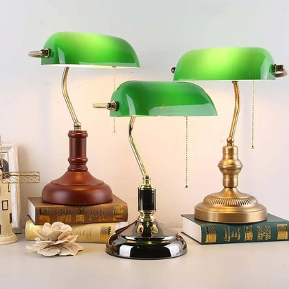 Lampe de Chevet Vintage en Verre et Métal