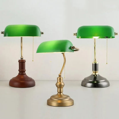 Lampe de Chevet Vintage en Verre et Métal