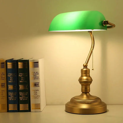 Lampe de Chevet Vintage en Verre et Métal