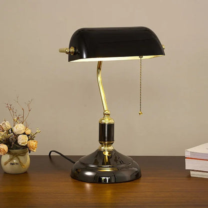 Lampe de Chevet Vintage en Fer et Verre – Style Rétro