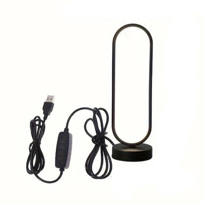 Lampe de Chevet Design Tactile Noire en Métal