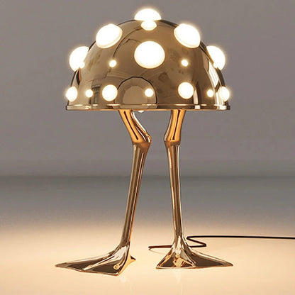 Lampe de Table Design Champignon en Métal