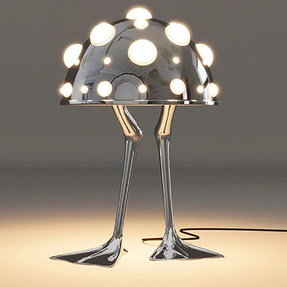 Lampe de Table Design Champignon en Métal