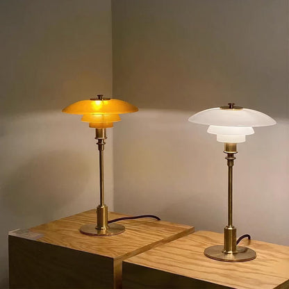 Lampe de Chevet Design en Métal et Verre