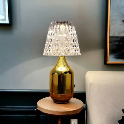 Lampe de Chevet en Cristal Tactile Rechargeable