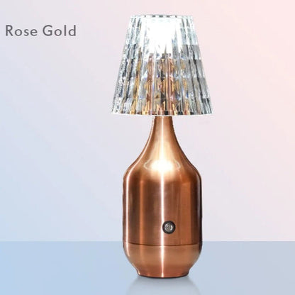 Lampe de Chevet en Cristal Tactile Rechargeable