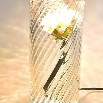 Lampe de chevet en verre et métal – Design contemporain