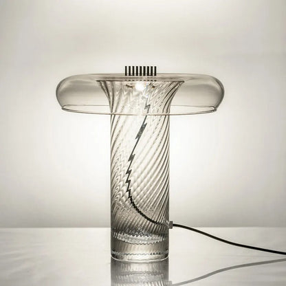 Lampe de chevet en verre et métal – Design contemporain