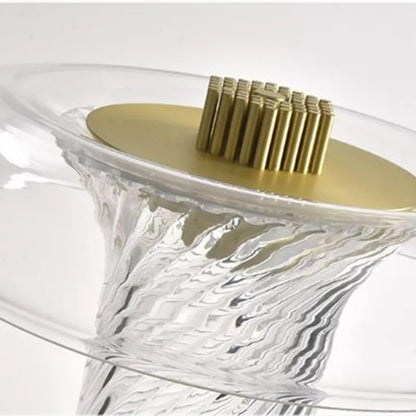 Lampe de chevet en verre et métal – Design contemporain