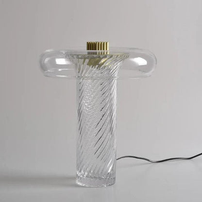 Lampe de chevet en verre et métal – Design contemporain
