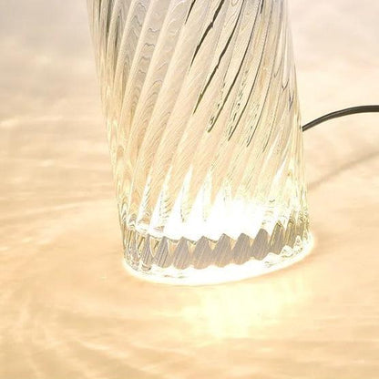 Lampe de chevet en verre et métal – Design contemporain