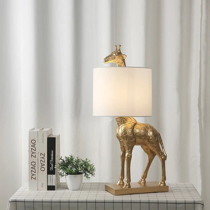 Lampe Girafe en Résine – Déco Animale Élégante