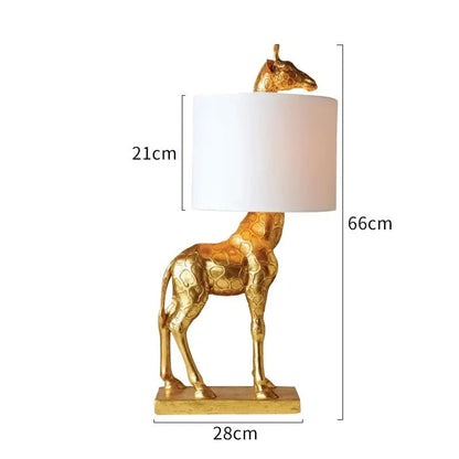 Lampe Girafe en Résine – Déco Animale Élégante