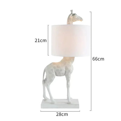 Lampe Girafe en Résine – Déco Animale Élégante