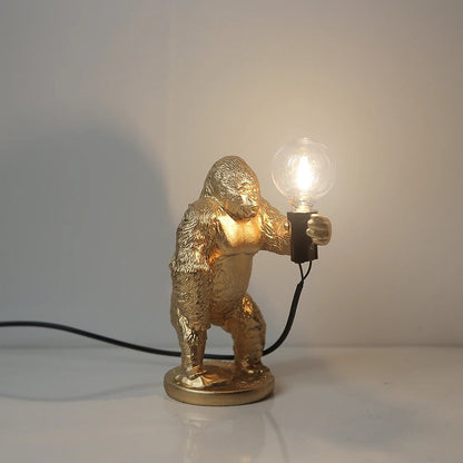 Lampe Gorille en Résine – Luminaire Déco Original