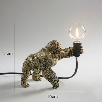 Lampe Gorille en Résine – Luminaire Déco Original