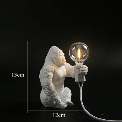 Lampe Gorille en Résine – Luminaire Déco Original
