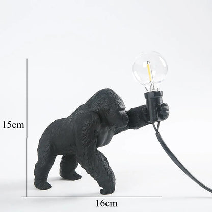 Lampe Gorille en Résine – Luminaire Déco Original