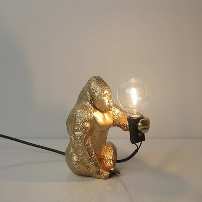 Lampe Gorille en Résine – Luminaire Déco Original