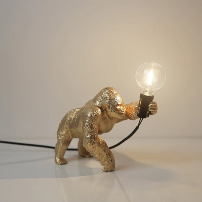 Lampe Gorille en Résine – Luminaire Déco Original