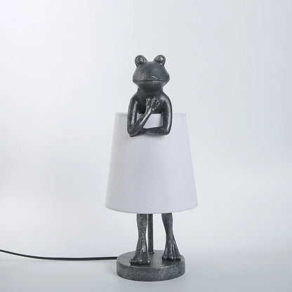 Lampe de Chevet Grenouille en Résine et Tissu