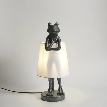 Lampe de Chevet Grenouille en Résine et Tissu