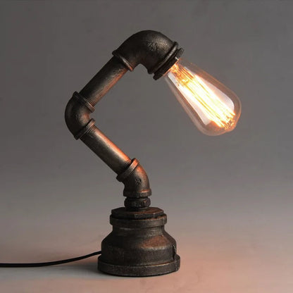 Lampe de Chevet Industrielle en Métal Cuivré