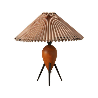 Lampe Japonaise sur Pied en Bois et Tissu