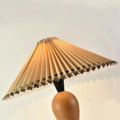 Lampe Japonaise sur Pied en Bois et Tissu