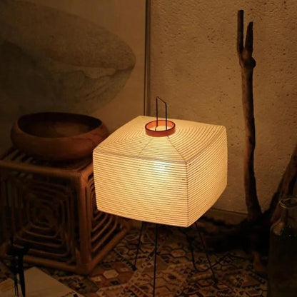 Lampe Japonaise en Papier de Riz – Style Zen et Épuré