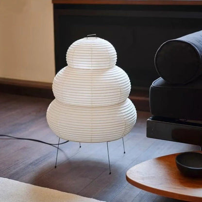 Lampe Japonaise en Papier de Riz – Structure Métal