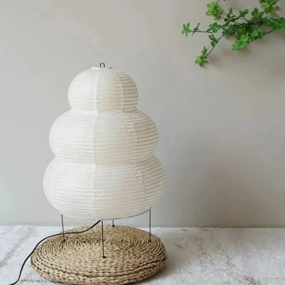Lampe Japonaise en Papier de Riz – Structure Métal