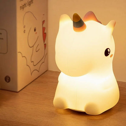 Veilleuse Licorne LED 7 Couleurs avec Télécommande