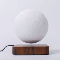 Lampe Lune Lévitation Magnétique – Base en Bois