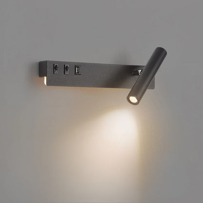 Lampe Liseuse de Chevet en Aluminium avec Port USB