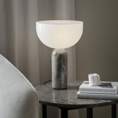 Lampe de Chevet Marbre et Verre – Design Contemporain