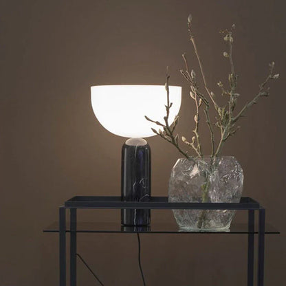 Lampe de Chevet Marbre et Verre – Design Contemporain