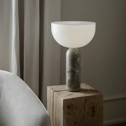 Lampe de Chevet Marbre et Verre – Design Contemporain