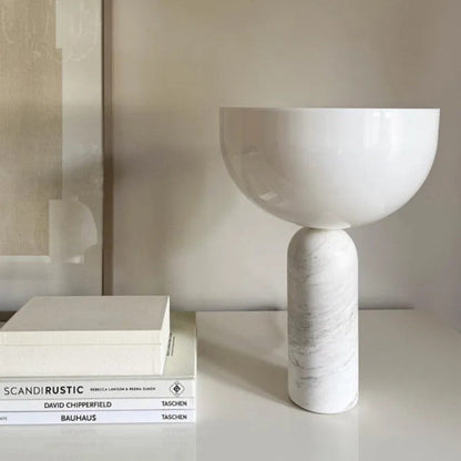 Lampe de Chevet Marbre et Verre – Design Contemporain