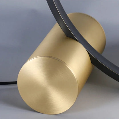Lampe de chevet minimaliste en métal et verre