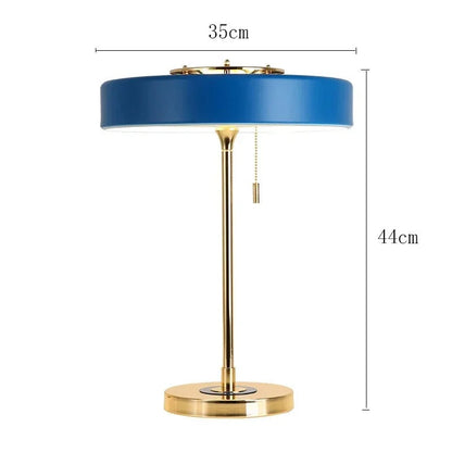 Lampe de Chevet Nordique Métal Noir et Doré